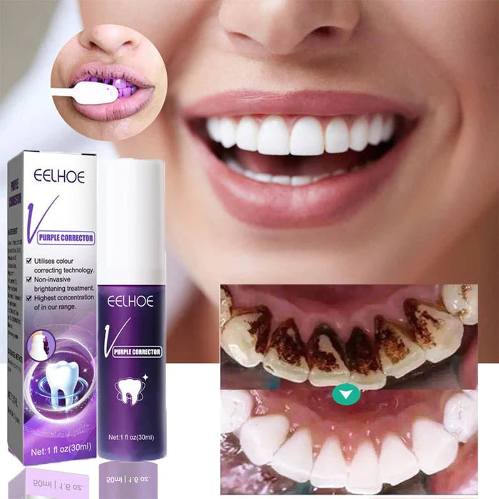 crema dental morada blanqueadora